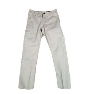 Levi's Chino Pants Boys 8 Beige Khaki 508 Tapered Leg Flat Front Regular Fit‎